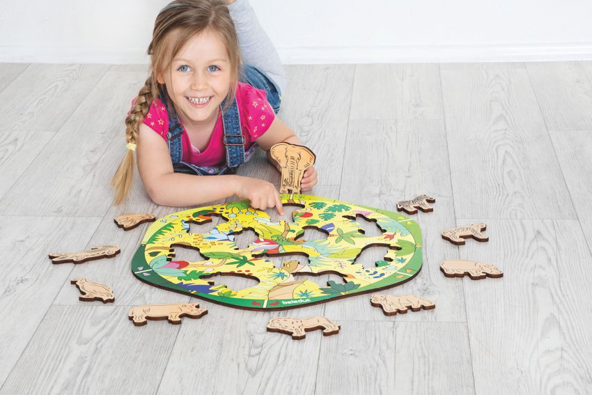 XXL-Puzzle Wild Animals 49 cm, 41 Teile